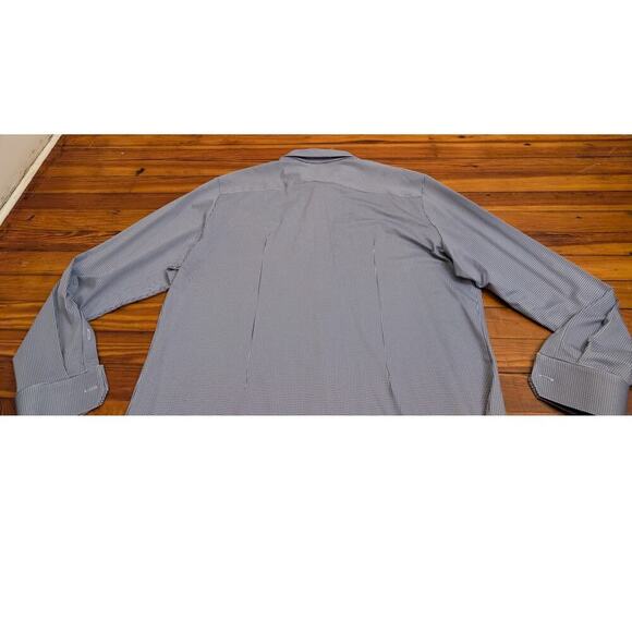 Mizzen Main Shirt Mens 2XL Trim Fit Blue Trim Fit Spinnaker Collection Plaid - Picture 4 of 7